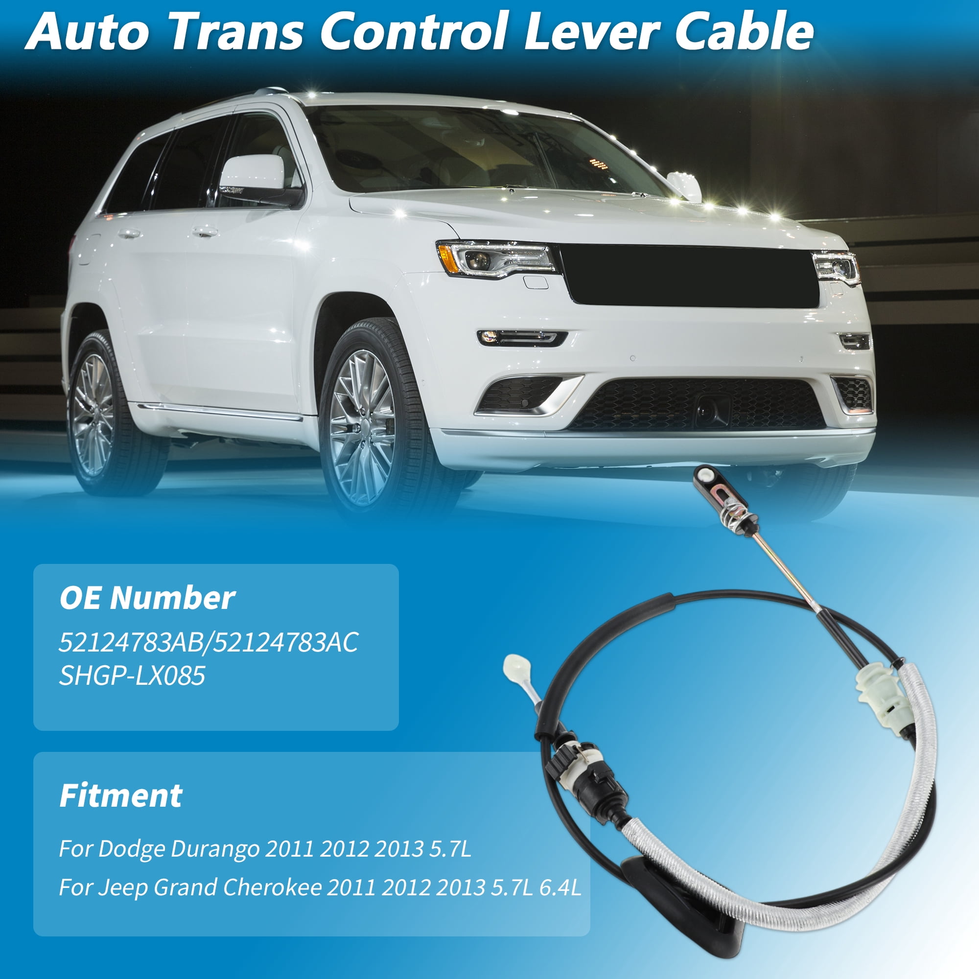 Unique Bargains Automatic Transmission Gear Shifter Cable for Dodge Durango