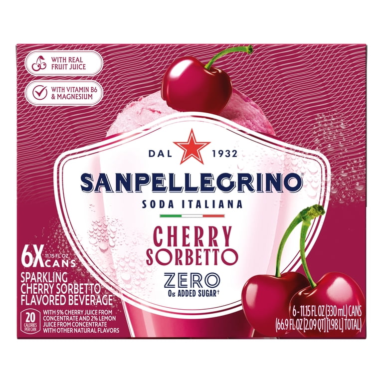 Sanpellegrino Soda Italiana Cherry Sorbetto, 11.15 fl oz, 6 Pack photo 7