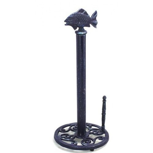 Handcrafted Nautical Decor Fish FreeStanding Paper Towel Holder