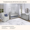 thumbnail image 3 of Dream On Me Storybrooke 5 in 1 Convertible Crib with Under Drawer, Pebble Gray, 3 of 8