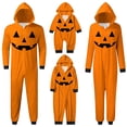 thumbnail image 1 of UJNDER Combinaison à Capuche Imprimée Halloween pour Femmes Orange_001 L, 1 of 4
