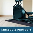 thumbnail image 3 of Tapete para equipo de ejercicio para debajo de la caminadora, máquina de remo, máquina elíptica, equipo de fitness, protección del piso del gimnasio en casa, 30 x 66 pulgadas, negro, 3 of 5