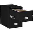 thumbnail image 2 of Phoenix Safe Vertical 31 inch 2-Drawer Legal Fireproof File Cabinet with Key Lock, Water Seal, Black, LGL2W31B, 2 of 5