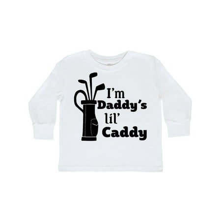 

Inktastic I m Daddy s Li l Caddy- golf for kids Gift Toddler Boy or Toddler Girl Long Sleeve T-Shirt