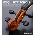 thumbnail image 5 of Vangoa Juego de violín 4/4 de tamaño completo, violín acústico de abeto, kit para principiantes para adultos, estudiantes, niños y adolescentes con estuche rígido, colofonia, reposabrazos, arco, cuerd, 5 of 5