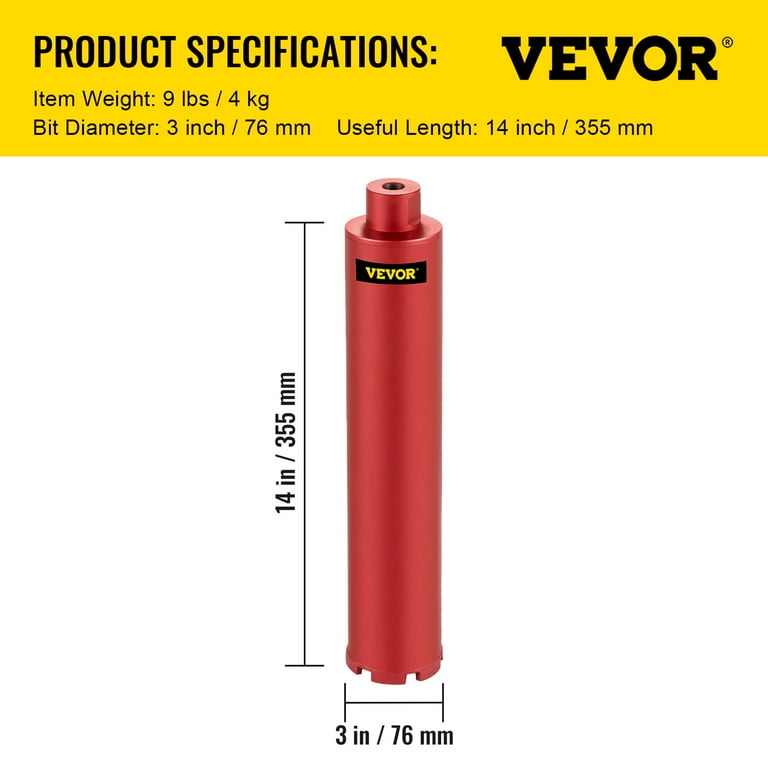 VEVOR Diamond Core Drill 3