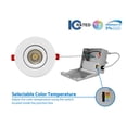 thumbnail image 5 of NICOR Lighting DGC43120SRDWH DGC 4-inch White Selectable Canless Adjustable Gimbal LED Recessed Downlight, 5 of 9