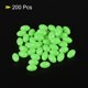 thumbnail image 3 of Cuentas de pesca luminosas de plástico suave ovaladas Uxcell 12x8mm herramienta de aparejos verdes 200 piezas, 3 of 5