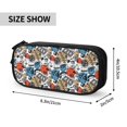 thumbnail image 3 of Uemuo French Food Printed Pencil Pen Case, Portable Pencil Pouch with Zipper, Compact Stationery Bag Makeup Bag, Pencil Bag for Home Office, 3 of 9