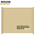 thumbnail image 4 of 3'x34' Pergola Replacement Cover Canopy Sun Shade Screen Panel with Gromets Weighted Rods for Patio Deck Backyard Hollow out Beige, 4 of 5