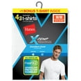 Hanes Mens XTemp White TShirt, 3 + 1 Pack