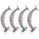 thumbnail image 4 of 4pcs Soporte ajustable Barras de extracción Prácticas Barras de soporte de acero inoxidable Plata, 4 of 5