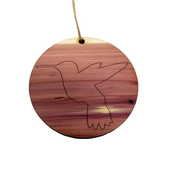 Ornament - Hummingbird- Raw Wood