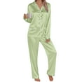 thumbnail image 6 of Chuancc Family Xmas Pajamas Sets Christmas Pajamas Family Airport Travel Outfit Women Women'S Pajamas Halloween Pajamas Pajama Set Mom—Mint Green S, 6 of 6
