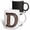 Multicolor, variant on 3drose, Urban Image of Rusty Metal Monogram Letter D, 11oz Two-tone Yellow Mug
