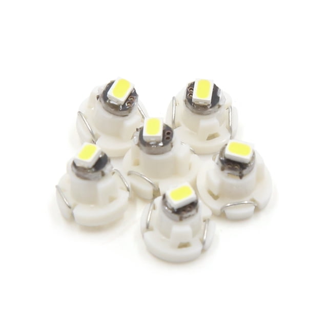 6 Piezas T3 3020-SMD LEDs Blanco Luz de Panel Tablero Instrumentos Interior Vehículo Coche