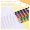 thumbnail image 4 of Uxcell 24Pack 0.5mm Gel Pen Refills for Coloring, Medium Point Gel Ink Pens Refills for Coloring Book Drawing Art Supplies Scrapbook Journaling, Multicolor, 4 of 6