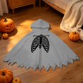 thumbnail image 5 of Zylarhe Girls Halloween Jumpsuits Dance Stage Performance Party Outfit Playful Home Wear for Toddlers Grey 5-6 Years, 5 of 8