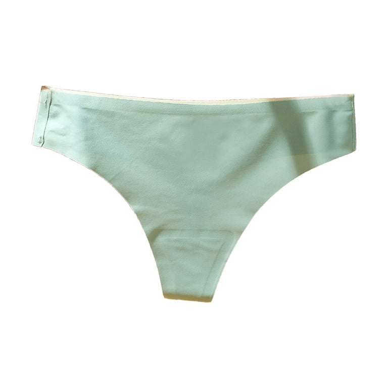 JDEFEG Women Underwear Womens Panties Womens Thong Ice Silk Quick Dry  Seamless Yoga Thong Satin Panties Womens Leggings Lace Mint Green L 