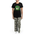 thumbnail image 4 of CafePress - Happy St. Patrick's Day Poodl Women's Dark Pajamas - Women's Short Sleeve Print T-Shirt and Pants Dark Cotton Pajama Set, 4 of 7