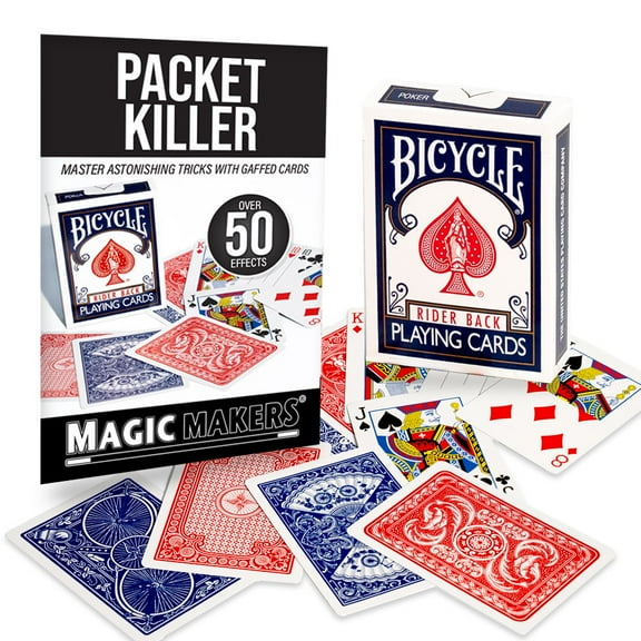 Magic Makers - Packet Killer 50 Tricks with Special Gaff Bicycle Deck