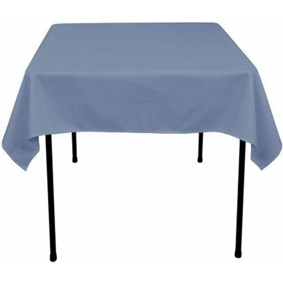 CintBllTer Polyester Square Tablecloth 45"x45", Steel Blue