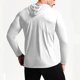 thumbnail image 2 of Blusa de manga larga con capucha para hombre, color liso, informal, deportiva, resistente al sol, con cordón, manga raglán, blusa de poliéster para hombre, 2 of 3