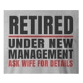 thumbnail image 2 of 9 Crowns Tees Men's Retirement Gift Funny Graphic T-Shirts (Ask Wife - Grey, Small), 2 of 3