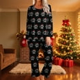 thumbnail image 2 of Fewfanhot Womens Christmas Pajamas Long Sleeve Button Down Pjs Sets 2 Piece Loungewear Christmas Sleepwear, 2 of 6