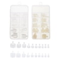 thumbnail image 1 of 200Pcs Press on Toe Nails Fake Toenail Tips French False Toenail Decorations, 1 of 8