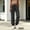 Black plus size cargo pants for women a1, variant on Cagogo Women Plus Size Cargo Pants Elastic Waist Flowy Casual Streetwear Active Long Pants Vacation, Light Blue S
