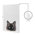 thumbnail image 4 of Wayfare Art Canvas Prints Poster, Animal 8 x 10 inch Wall Decor Canvas Artwork, Animal White Silver Point Ragdoll Cat Paws Up, 4 of 7