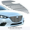 thumbnail image 3 of APS Compatible with Mazda 3 2014-2016 Main Upper Chrome Billet Front Grill Grille Insert M65970A, 3 of 7