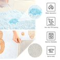 thumbnail image 3 of Yayeee Bath Rug for Bathroom Floor Non Slip Rectangle Fluffy Soft Absorbent Mat, 16"x24", White Seahorse, 3 of 7