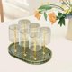 thumbnail image 4 of Estante para tazas de café, organizador de 6 portavasos, elegante, organizador de tazas, pulseras y otras joyas pequeñas, usos múltiples, resistente Verde oscuro, 4 of 7