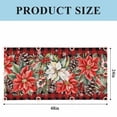 thumbnail image 3 of Christmas Red Check Fluorescent Light Covers, Poinsettia Xmas Flower Snowflake Berry Magnetic Light Covers for Ceiling Lights, Fluorescent Ceiling Shade for Classroom Bedroom Office 4x2Ft x 3PCS, 3 of 8