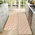 thumbnail image 4 of Kitchen Rugs Sets Of 2,Pink Christmas Gingerbread and Tree Pattern Anti Fatigue Kitchen Mat Rugs Non Slip Washable,Decorative Kitchen Floor Mats for Kitchen,Sink,Laundry,17"X47", 4 of 5