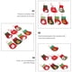thumbnail image 5 of 7pcs Bolsa de almacenamiento de Navidad Poldes de dulces de dibujos animados Pendientes colgantes, 5 of 5
