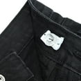 thumbnail image 5 of KIDSCOOL SPACE Girls Jeans, Split Hem with Dual Edges High Stretch Denim Flared Pants,Black, 13-14 Years, 5 of 6