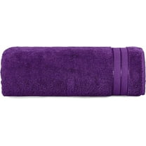 Mocassi Turkish Cotton Jumbo Bath Towel, 1-Piece, 35" x 70", Highly Absorbent - Soft Bathroom Towel, Purple