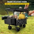 thumbnail image 2 of VEVOR Carro Plegable Jardín Carrito de Transporte Playa con Techo Carga 100 kg, 2 of 9