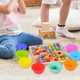 thumbnail image 5 of juego de cuentas,juego de cuentas de madera,Tablero de clavijas Juego de cuentas Rompecabezas Clasificación de colores Apilamiento,Juegos educativos Montessori para el aprendizaje de, 5 of 9