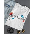 thumbnail image 3 of Float Like A Butterfly T-Shirt Women -Smartprints Designs, Female 3X-Large, 3 of 4