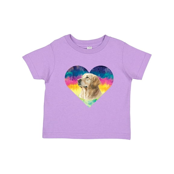 Inktastic Golden Retriever Dog Retro Girls Toddler T-Shirt
