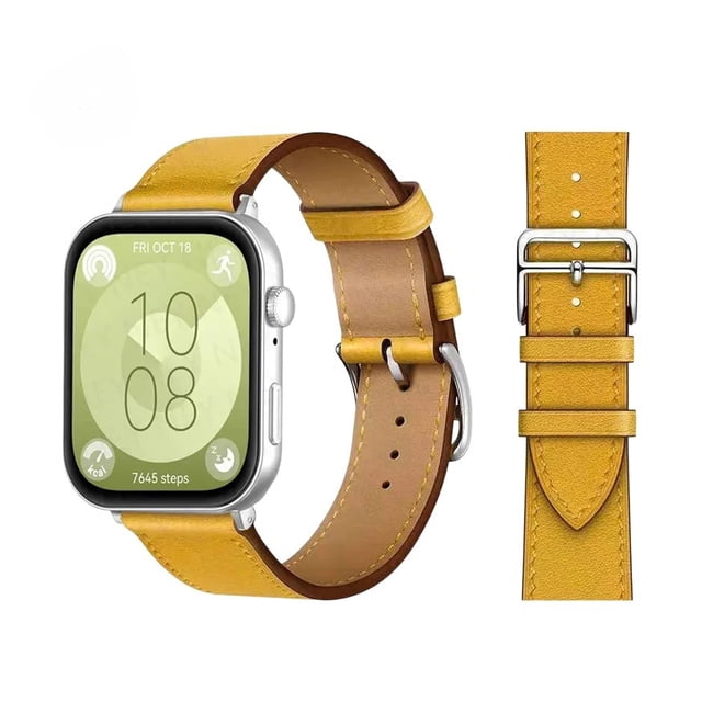 Correa De Cuero Para Huawei Fit 3 Y 4 + Hebilla + 1 Mica