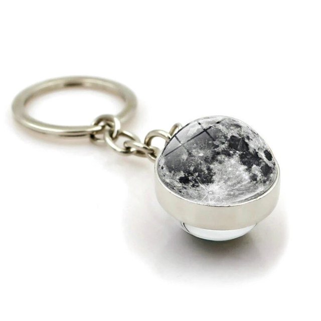 1Pc Halloween Car Pendant Key Solar System Planet Keyring Christmas Car Key Decoration Automotive Interior Accessorie ChristmasM-1-1799 - 1pcs He Qiyong unisex