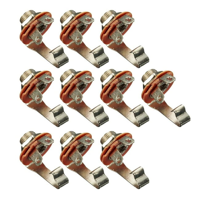 10x Conector de Guitarra Yuyangstore 6,35 un solo carril para Bajo Eléctrico