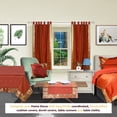 thumbnail image 3 of Rust  Tab Top  Sheer Sari Curtain / Drape / Panel   - 80W x 108L - Piece, 3 of 4