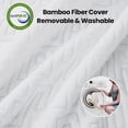 thumbnail image 6 of SOPAT 3 Inch Memory Foam Mattress Topper King Size,7-Zone High Density Cooling Gel-Infused Mattress Pad,with Removable & Washable Bamboo Fiber Cover, 6 of 13