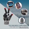 thumbnail image 4 of Guantes de invierno cálidos de punto de lana estampados, guantes cálidos para pantalla táctil, guantes de vellón suave, guantes para escribir y enviar mensajes de texto, 4 of 5